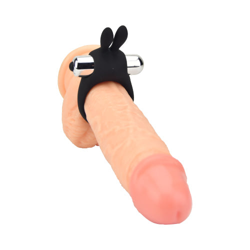 JoyRings Silicone Rabbit Vibrating Cock Ring – Silicone Couples Vibrating Cock Ring > Cock Ring > Vibrating - Tophatter Daily Deals