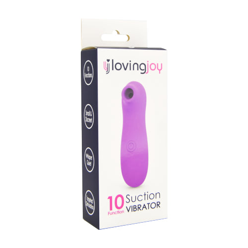 Loving Joy Clitoral Suction Vibrator – 10 Function Vibrator > Sex Toys For Ladies > Air Pulsation - Tophatter Daily Deals