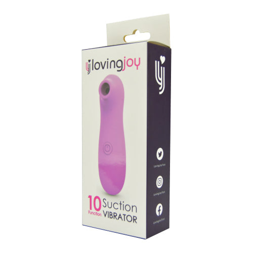 Loving Joy Clitoral Suction Vibrator – 10 Function Travel Vibrator > Sex Toys For Ladies > Air Pulsation - Tophatter Daily Deals