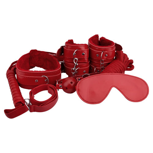 Loving Joy Beginner's Bondage Kit (Red) – 8 Piece Bondage Kit > Bondage Gear > Bondage Kits - Tophatter Daily Deals