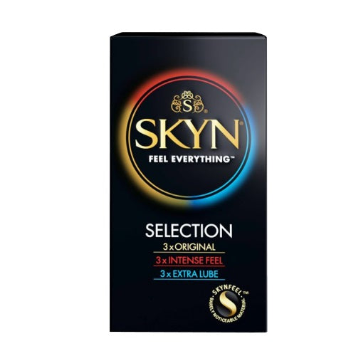 Mates SKYN Selection 9 Pack – Non-Latex Condoms with Original, Intense, and Extra Lube > Essentials > Condoms - Tophatter Daily Deals