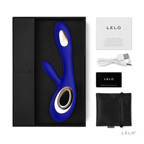 Lelo Soraya Wave (Midnight Blue) – Luxury Dual Action Rabbit Vibrator > Vibrators > Ladies > Rabbit - Tophatter Daily Deals