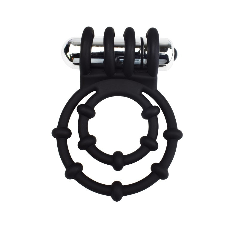 Rev-Rings Double Vibrating Cock Ring – Silicone Double Ring Vibrator > Cock Ring > Vibrating - Tophatter Daily Deals