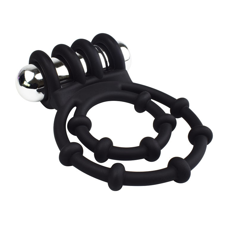 Rev-Rings Double Vibrating Cock Ring – Silicone Double Ring Vibrator > Cock Ring > Vibrating - Tophatter Daily Deals