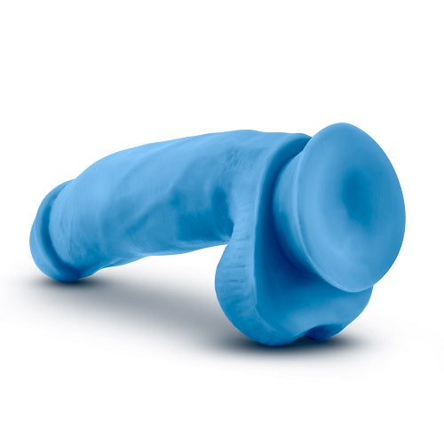 Neo Elite 7 Inch Silicone Dual Density Cock With Balls Neon Blue > Dildos > Realistic Dildos - Tophatter Daily Deals