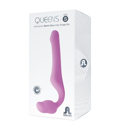 Adrien Lastic Queens Strapless Strap-On Pink Small Bendable Semi-Realistic Silicone Dildo > Dildos > Strapless Strap Ons - Tophatter Daily Deals