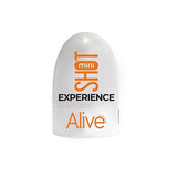 Alive Mini Shot Masturbator Compact Travel-Sized Strokerl White and Orange > Sex Toys For Men > Masturbators > Manual - Tophatter Daily Deals