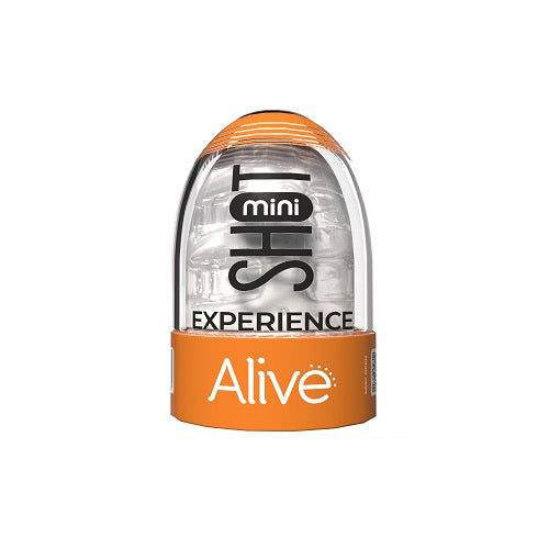 Alive Mini Shot Masturbator Transparent 8.5 cm Compact Waterproof TPE Sleeve > Sex Toys For Men > Masturbators > Manual - Tophatter Daily Deals