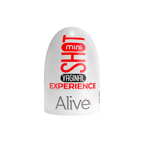 Alive Mini Shot Masturbator Vagina Vaginal Experience Compact White > Sex Toys For Men > Masturbators Cup - Tophatter Daily Deals