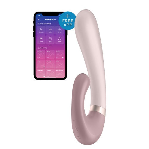 Satisfyer Heat Wave Connect App Vibrator Mauve with Dual Motors and Warming Function > Sex Toys > Couples Toys - Tophatter Daily Deals