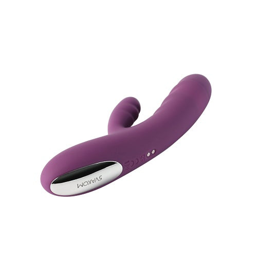 Svakom Avery (Black) – Waterproof Thrusting Vibrator with Clitoral Stimulator and Multiple Modes > Vibrators > Ladies > Rabbit Multi - Tophatter Daily Deals