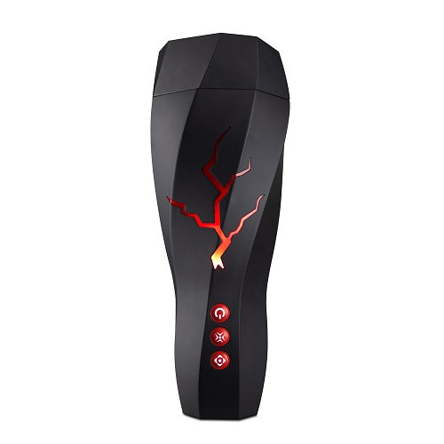 M for Men Storm (White) – Ribbed Masturbator Cup Vibrator with 7 Vibration Functions and Suction > Sex Toys For Men > Masturbators > Vibrating - Tophatter Daily Deals