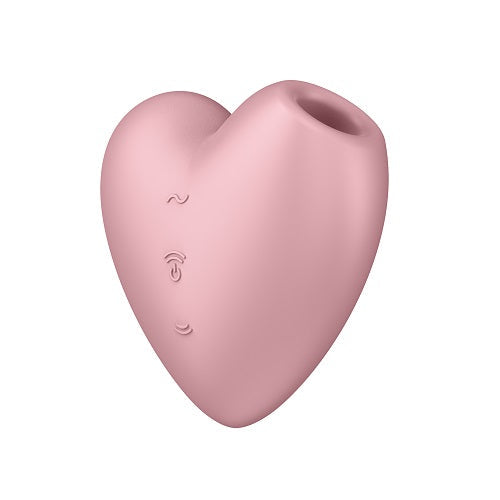 Satisfyer Cutie Heart Vibrator Pink Light Red Air Pulsation Stimulator > Sex Toys For Ladies > Air Pulsation - Tophatter Daily Deals