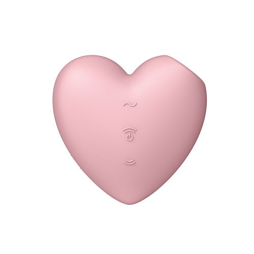 Satisfyer Cutie Heart Vibrator Pink Light Red Air Pulsation Stimulator > Sex Toys For Ladies > Air Pulsation - Tophatter Daily Deals