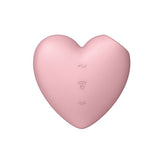 Satisfyer Cutie Heart Vibrator Pink Light Red Air Pulsation Stimulator > Sex Toys For Ladies > Air Pulsation - Tophatter Daily Deals