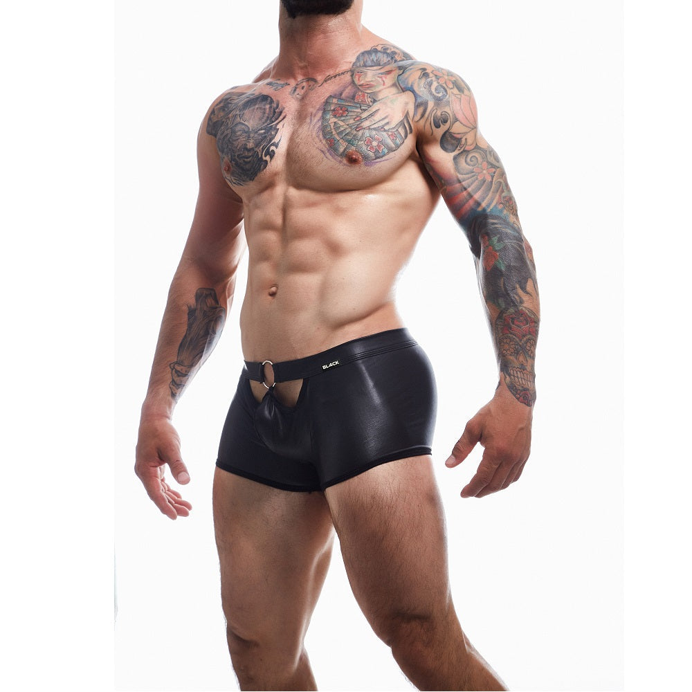Cut 4 Men Peekaboo Mini Pants XLarge Black > Clothes > Mens G-Strings - Tophatter Daily Deals