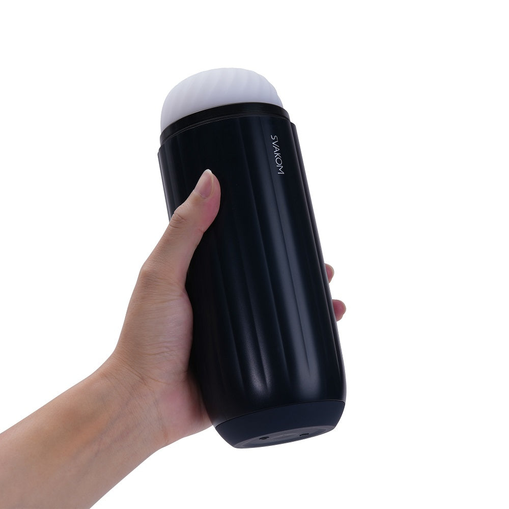 Svakom Sam Neo 2 Pro – Interactive Heating Sucking Vibrating Masturbator > Sex Toys For Men > Masturbators Premium - Tophatter Daily Deals
