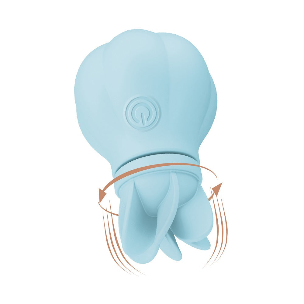 Adrien Lastic Caress Blue Rotating Massager with 5 Interchangeable Heads > Vibrators > Standard Vibrators - Tophatter Daily Deals