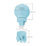 Adrien Lastic Caress Blue Rotating Massager with 5 Interchangeable Heads > Vibrators > Standard Vibrators - Tophatter Daily Deals