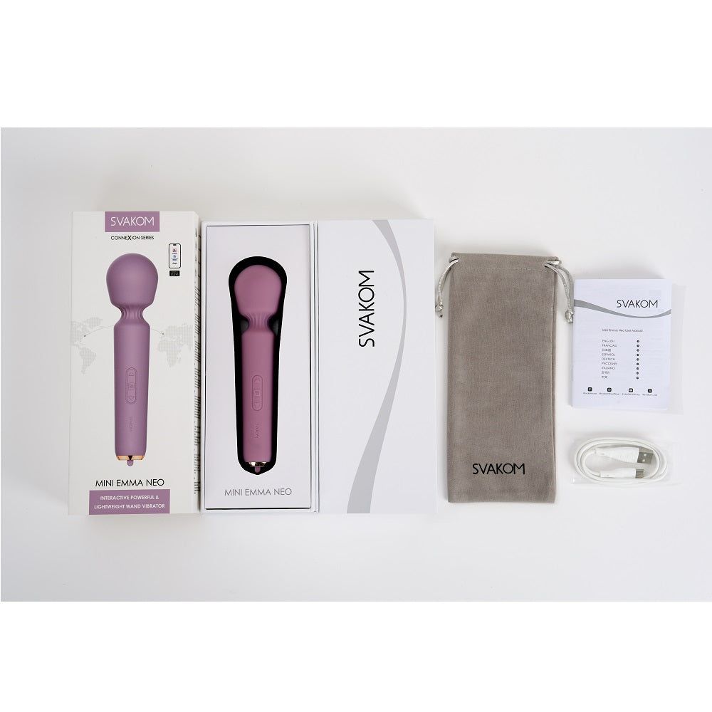 Svakom Mini Emma Neo – Compact Remote-Controlled Wand Vibrator > Sex Toys > Mini Massagers - Tophatter Daily Deals