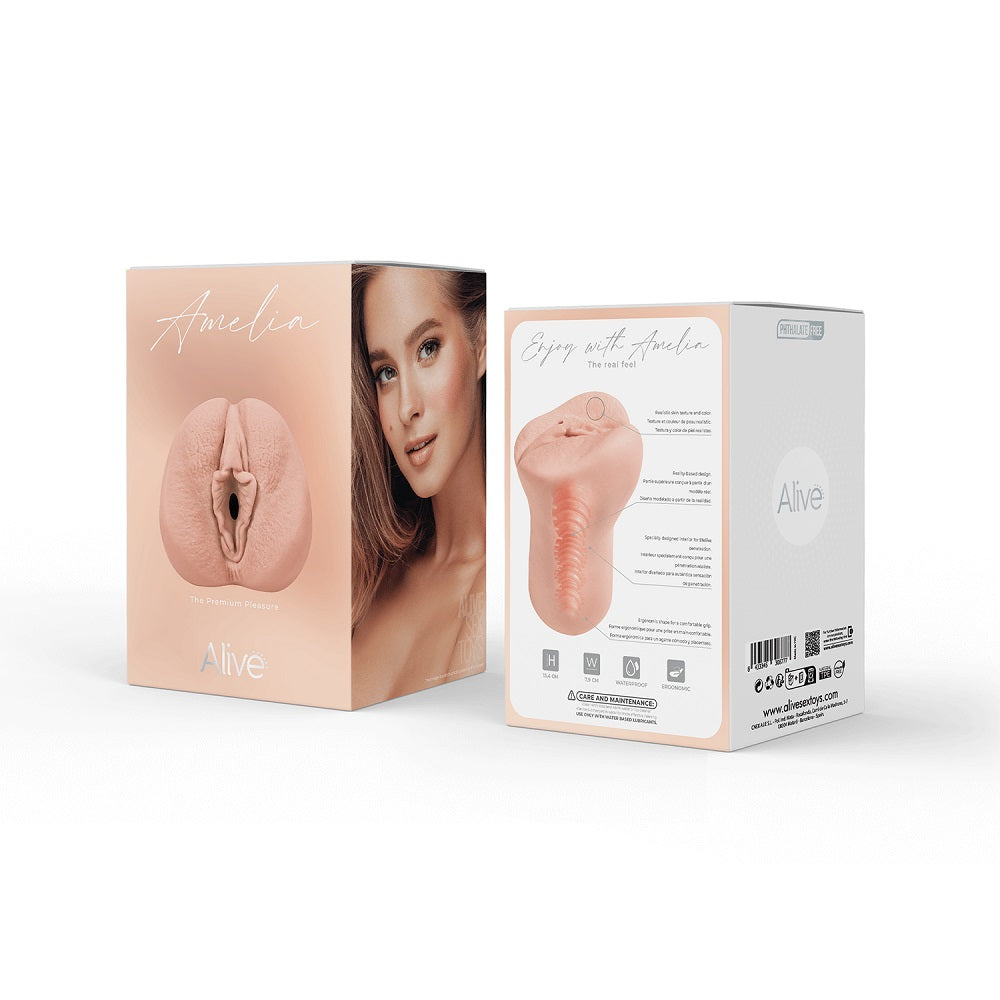 Alive Amelia Super Realistic Masturbator - Flesh Masturbator > Sex Toys For Men > Masturbators > Manual - Tophatter Daily Deals