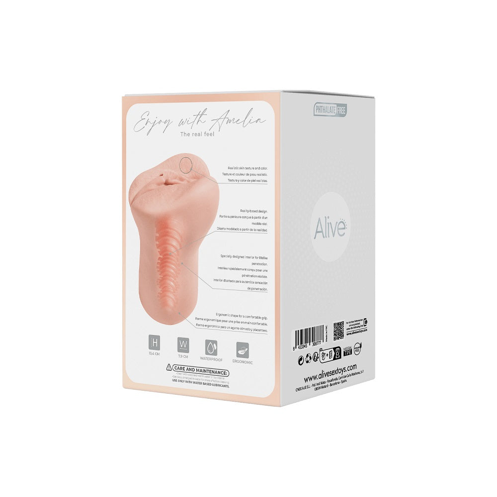 Alive Amelia Super Realistic Masturbator - Flesh Masturbator > Sex Toys For Men > Masturbators > Manual - Tophatter Daily Deals
