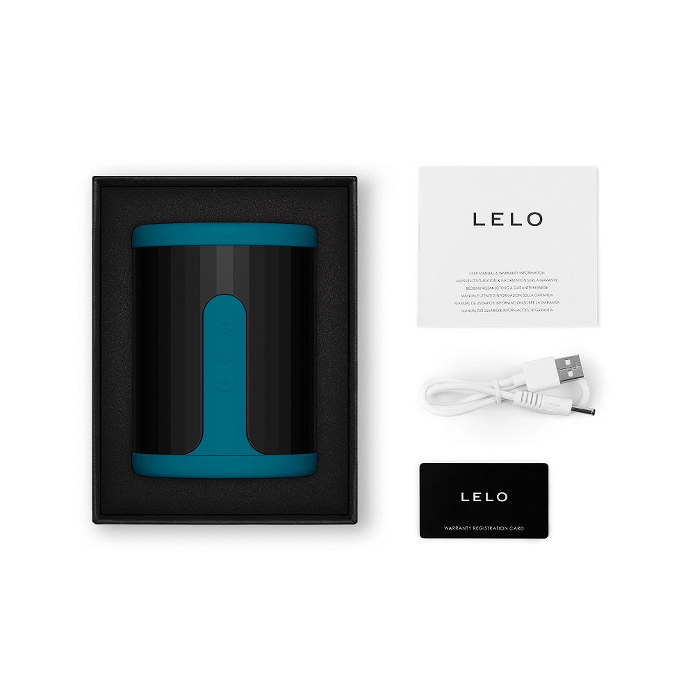 Lelo F2 (Blue) – Stamina Trainer and Open-Ended Stroker > Sex Toys For Men > Masturbators > Manual - Tophatter Daily Deals