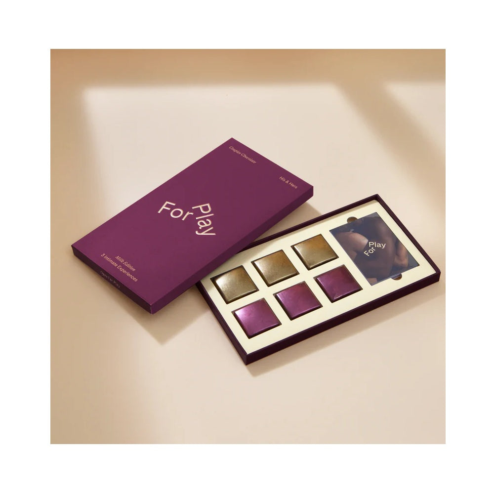 For Play His and Hers Couples Chocolate Milk – Vegan Chocolate Box > Novelties > Candy & Edible Items - Tophatter Daily Deals