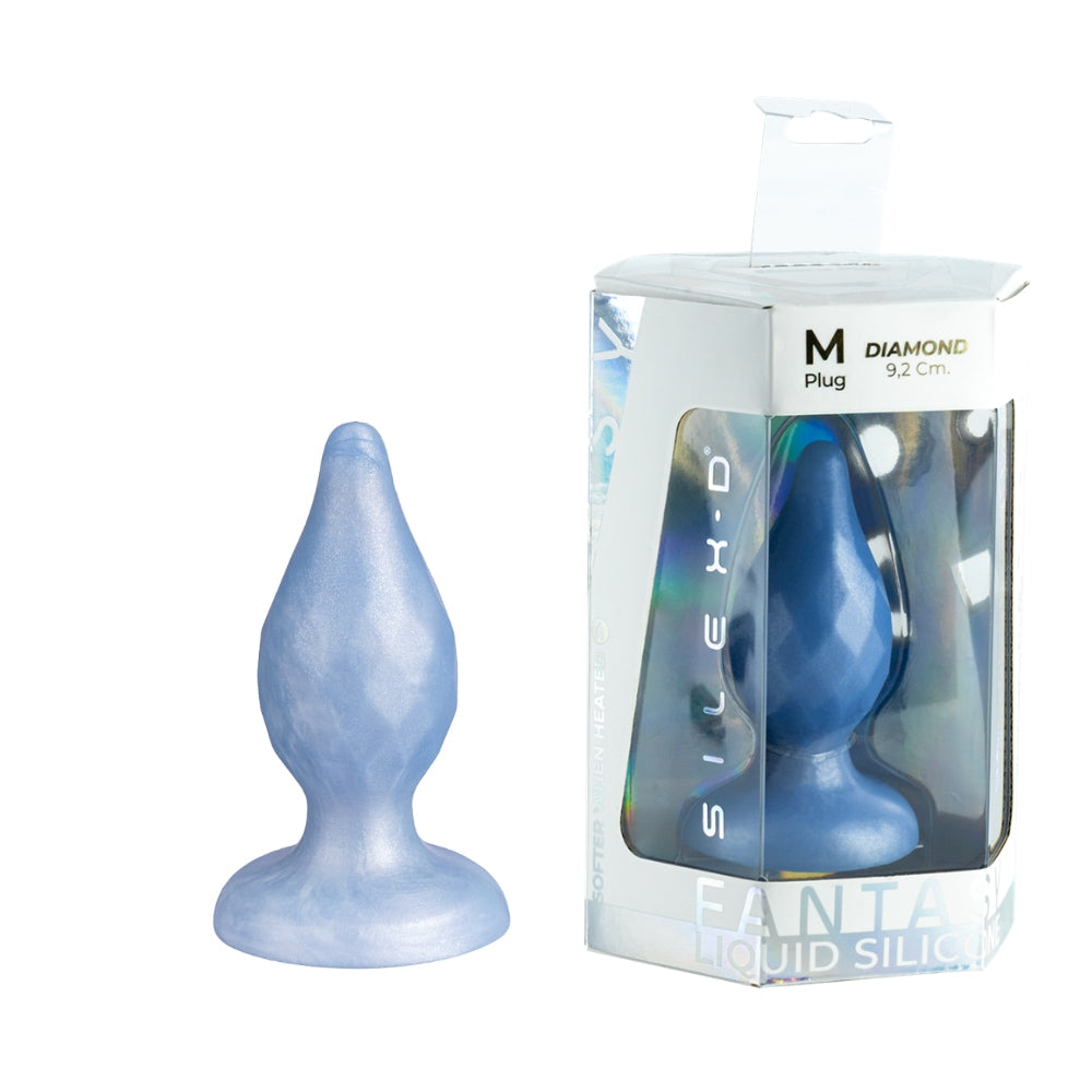 SilexD Fantasy Collection Diamond Butt Plug Medium – Silicone Butt Plug > Anal Range > Jewel Butt Plugs - Tophatter Daily Deals