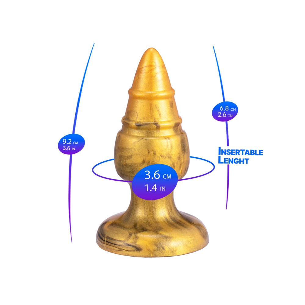 SilexD Fantasy Collection Goldy Medium – Silicone Butt Plug > Anal Range > Butt Plugs - Tophatter Daily Deals