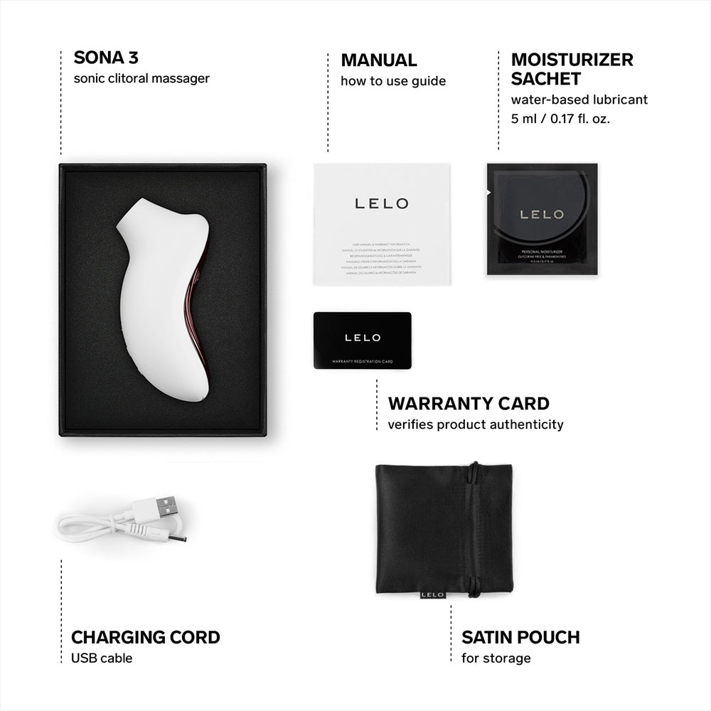 Lelo Sona 3 (White)– Luxury Clitoral Massager > Sex Toys For Ladies > Clitoral Vibrators and Stimulators - Tophatter Daily Deals