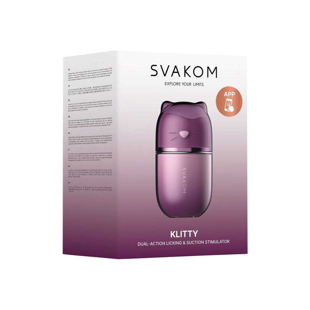 Svakom Klitty Dual Action Licking and Suction Stimulator > Sex Toys For Ladies > Air Pulsation - Tophatter Daily Deals
