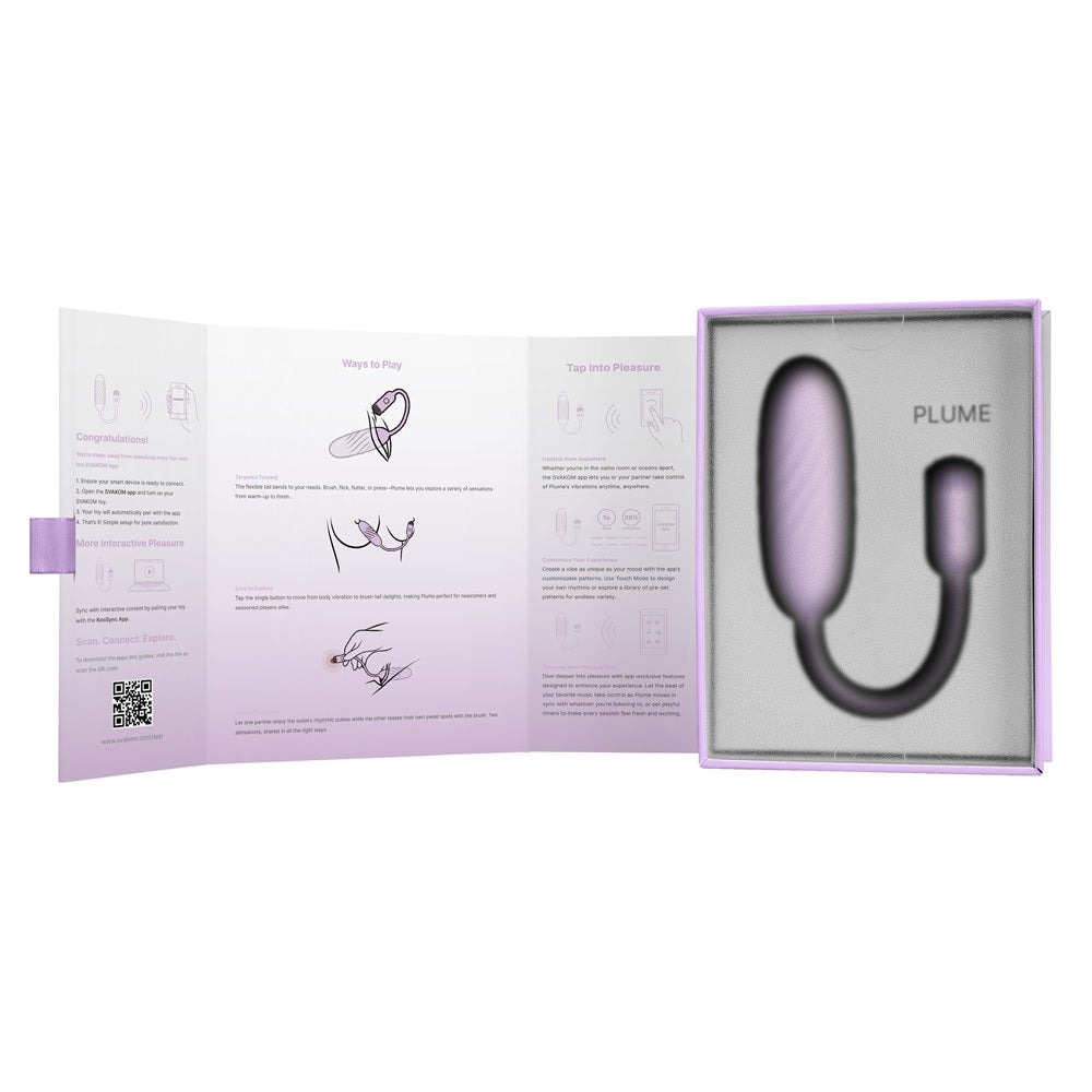 Svakom Plume Flexible Brush Tail Bullet Vibrator > Sex Toys For Ladies > Clitoral Vibrators and Stimulators - Tophatter Daily Deals