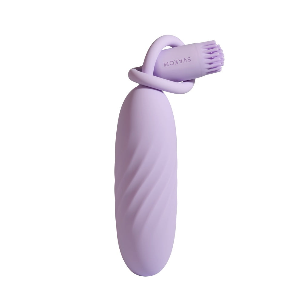 Svakom Plume Flexible Brush Tail Bullet Vibrator > Sex Toys For Ladies > Clitoral Vibrators and Stimulators - Tophatter Daily Deals