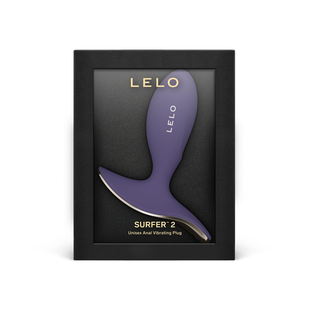 Lelo Surfer 2 – Unisex Waterproof Anal Vibrating Plug - Purple > Anal Range > Vibrating Butt Plugs - Tophatter Daily Deals