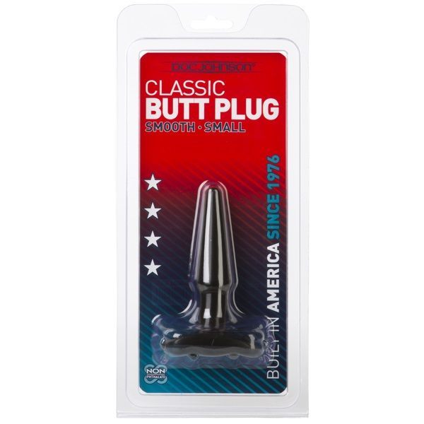 Classic Smooth Butt Plug Small Black > Anal Range > Butt Plugs - Tophatter Daily Deals