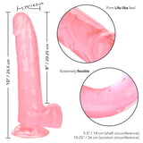 Size Queen 8 Inch Realistic Dong in Ivory > Dildos > Realistic Dildos - Tophatter Daily Deals