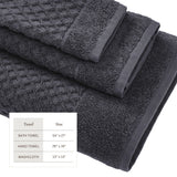 Cotton Diamond Waffle Weave Bath Towel Set - Grayson Collection Bath - Tophatter Daily Deals