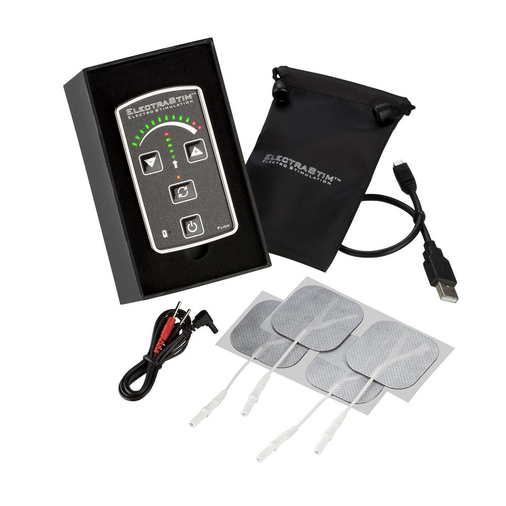 ElectraStim Flick – Electro Stimulation Pack with Seven Built-In Programs and Flicking Control Unit E-STIM TOYS - Tophatter Daily Deals