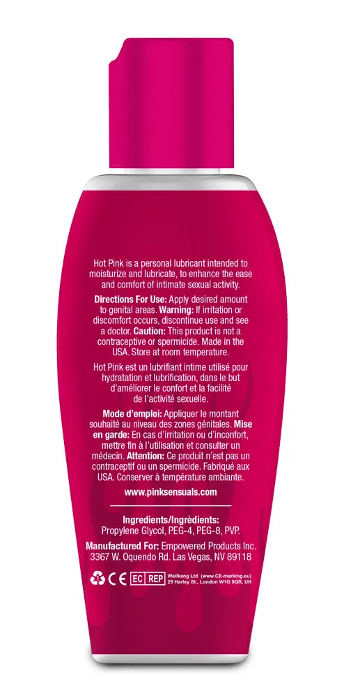 Hot Pink Warming Lubricant for Women – 2.8 Oz Water-Based Lubricant > Lube > Water Based - Tophatter Daily Deals