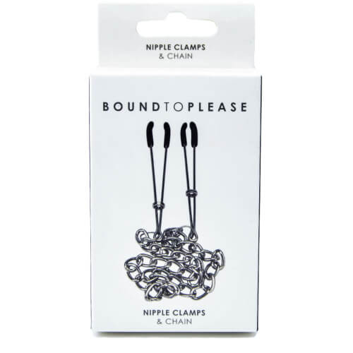 Bound to Please Adjustable Nipple Clamps with Chain – Nickel-Free Nipple Clamps > Sex Toys > Nipple Clamps - Tophatter Daily Deals