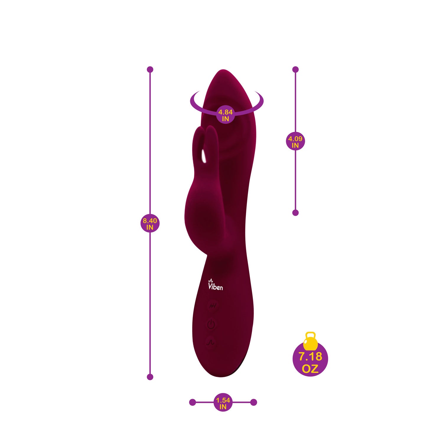 Viben Pzazz Thumping Rabbit Ruby > Vibrators > Ladies > Rabbit - Tophatter Daily Deals
