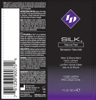 ID Silk Silicone and Water Blend – 1 Oz Lubricant > Lube > Hybrid - Tophatter Daily Deals