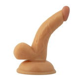 All American Mini 4 Inch Curved Dong With Balls Flesh > Dildos > Slim Dildos - Tophatter Daily Deals