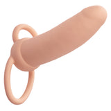 Performance Maxx Thick Dual Penetrator 5 Inch Ivory Liquid Silicone Waterproof Dual Vibrator with Scrotum Ring Rechargeable > Vibrators > Realistic Vibrators - Tophatter Daily Deals
