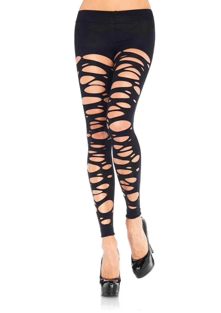 Leg Avenue Posy Tattered Footless Tights – Footless Tights > Clothes > Hosiery > Pantyhose & Tights - Tophatter Daily Deals