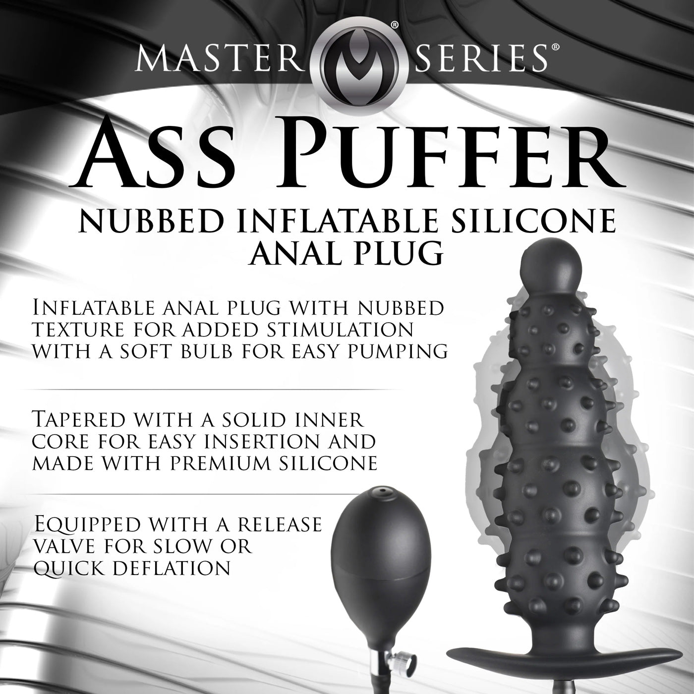 Ass Puffer Nubbed Inflatable Anal Plug > Anal Range > Tunnel and Stretchers - Tophatter Daily Deals