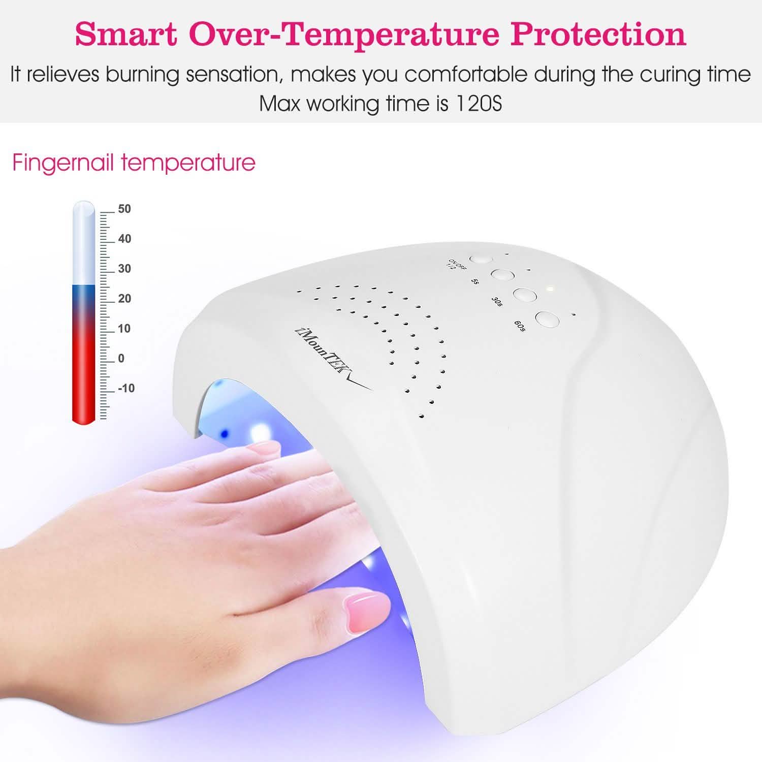 Nail Dryer 48W/24W UV LED Lamp Beauty & Personal Care - Tophatter Daily Deals