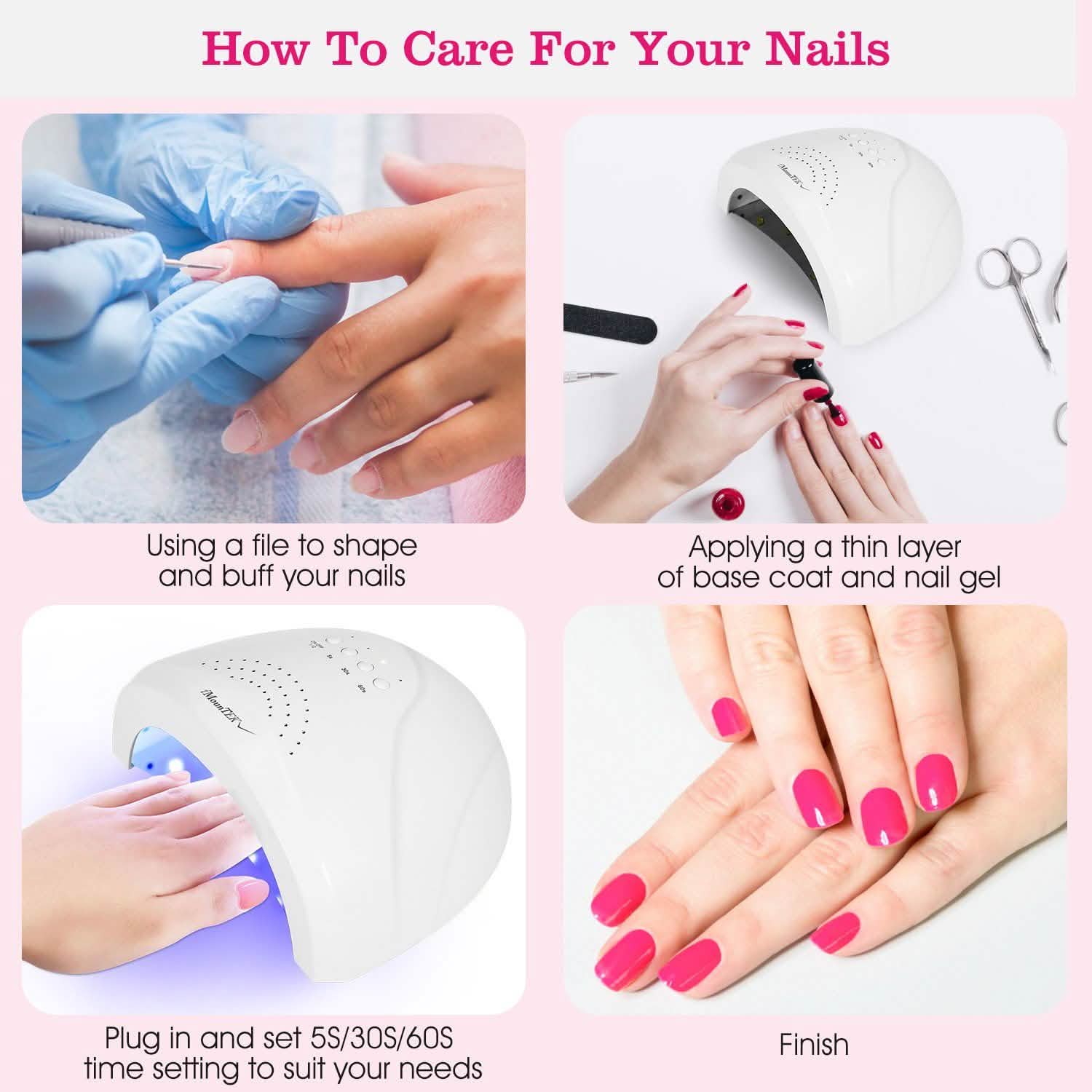 Nail Dryer 48W/24W UV LED Lamp Beauty & Personal Care - Tophatter Daily Deals