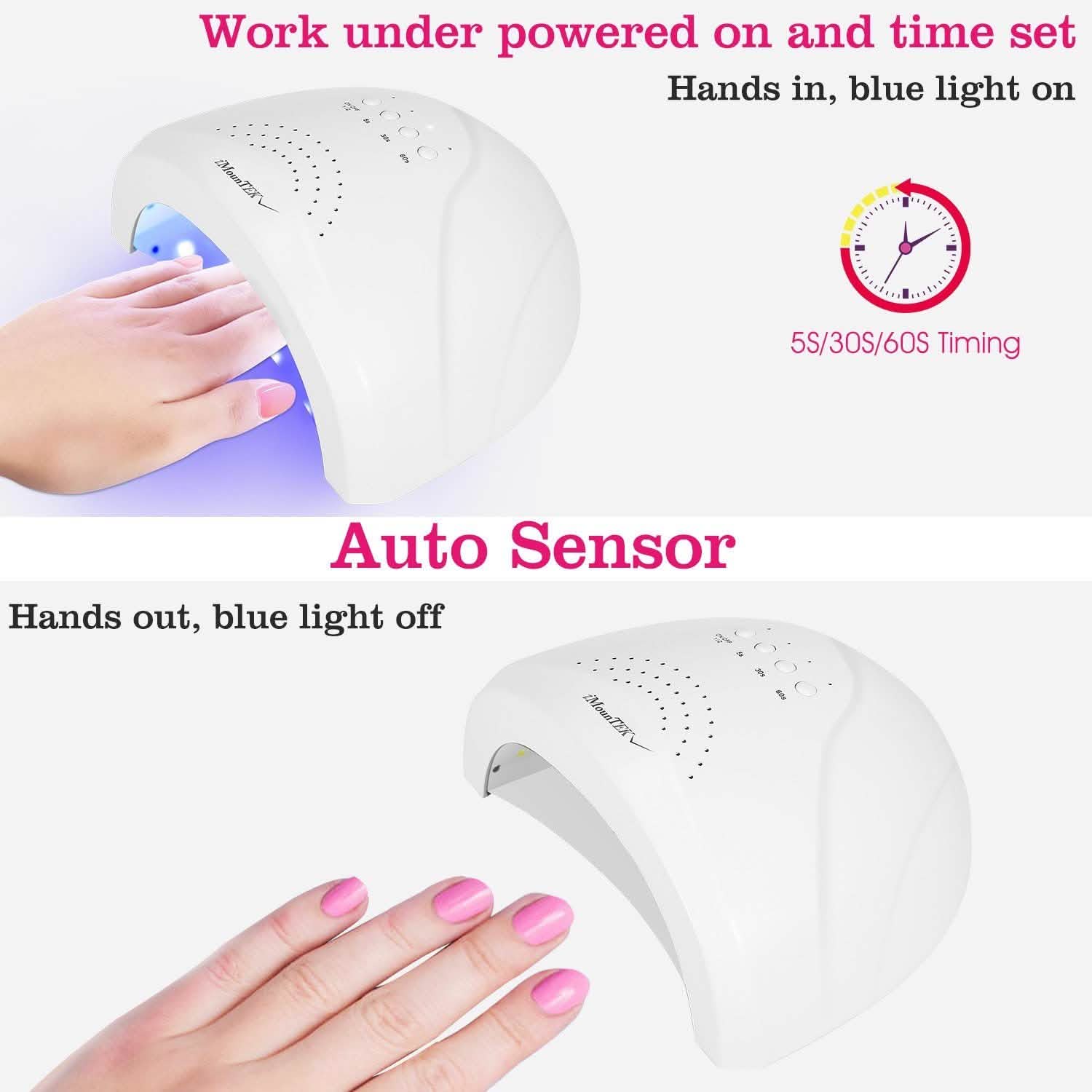Nail Dryer 48W/24W UV LED Lamp Beauty & Personal Care - Tophatter Daily Deals